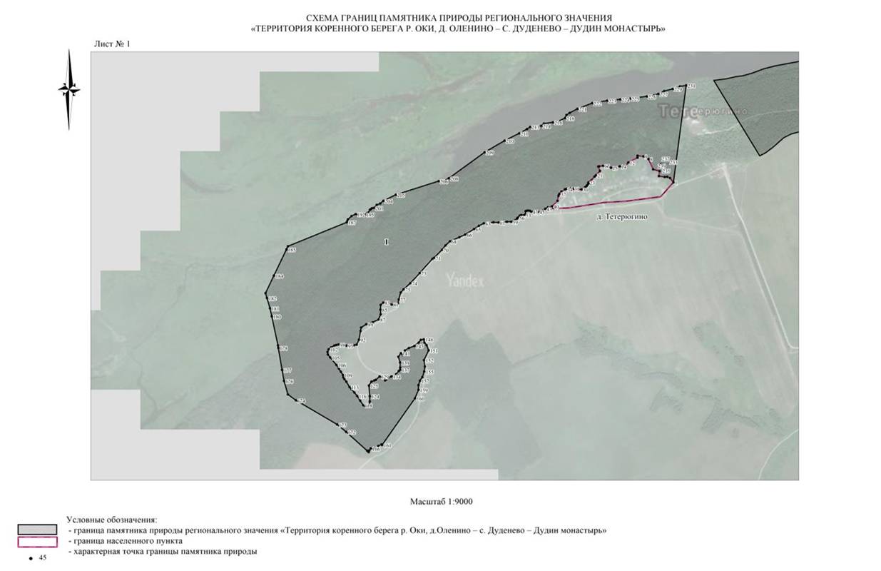 Постановление Правительства Нижегородской области от 22.04.2021 N 328 "О памятнике природы регионального значения "Территория коренного берега р.Оки, д.Оленино - с.Дуденево - Дудин монастырь" в Богородском районе Нижегородской области"