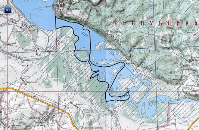 Карта глубин сурского водохранилища пенза