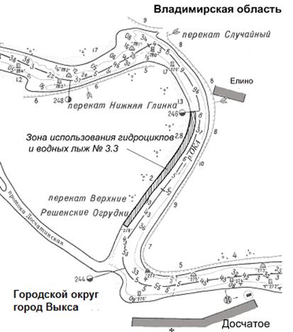 Карта глубин реки преголя