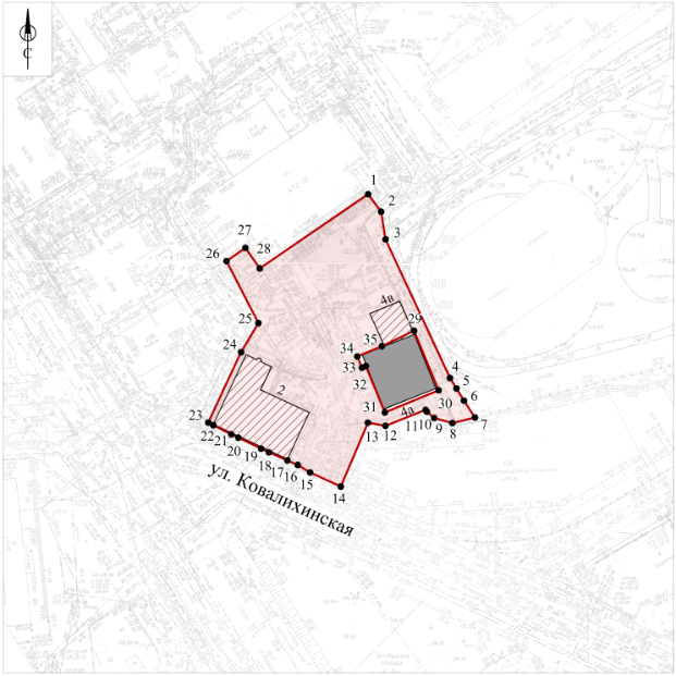 Постановление Правительства Нижегородской области от 19.03.2026 N 94 "Об установлении зон охраны объекта культурного наследия регионального значения "Флигель усадьбы Ф.А.Шмелева" (Нижегородская область, г. Нижний Новгород, ул. Ковалихинская, 4а (литера Б)), утверждении ограничений использования земельных участков и их частей и требований к градостроительным регламентам в границах территорий данных зон". Рис. 6