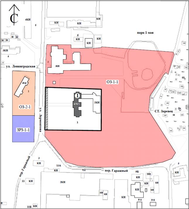 Постановление Правительства Нижегородской области от 19.03.2026 N 95 "Об установлении зон охраны объекта культурного наследия регионального значения "Профилакторий" (Нижегородская область, г. Дзержинск, ул. Лермонтова, 4), утверждении ограничений использования земельных участков и их частей и требований к градостроительным регламентам в границах территорий данных зон". Рис. 1