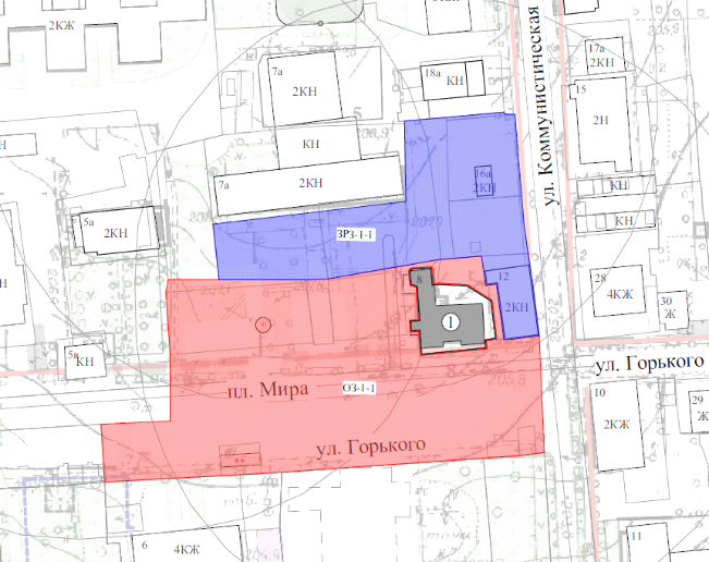 Постановление Правительства Нижегородской области от 08.04.2026 N 133 "Об установлении зон охраны объектов культурного наследия регионального значения "Здание школы, где в 1918 г. учился писатель А.И.Патреев" (Нижегородская область, Лукояновский район, г. Лукоянов, пл. Мира, 5), "Особняк" (Нижегородская область, г. Лукоянов, пл. Мира, 8), утверждении ограничений использования земельных участков и их частей и требований к градостроительным регламентам в границах территорий данных зон". Рис. 37