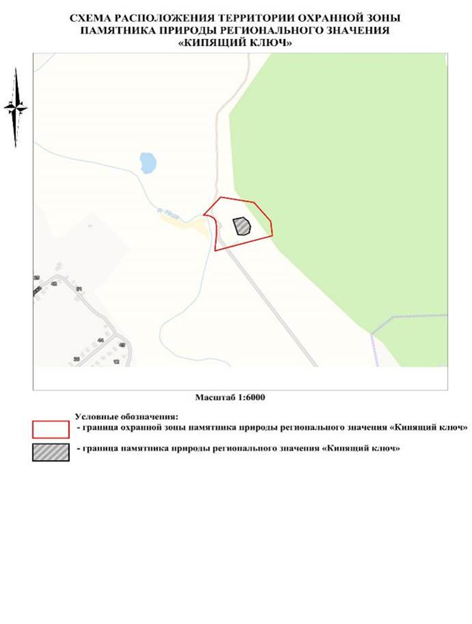 Указ Губернатора Нижегородской области от 20.02.2026 N 33 "Об установлении охранной зоны памятника природы регионального значения "Кипящий ключ". Рис. 1