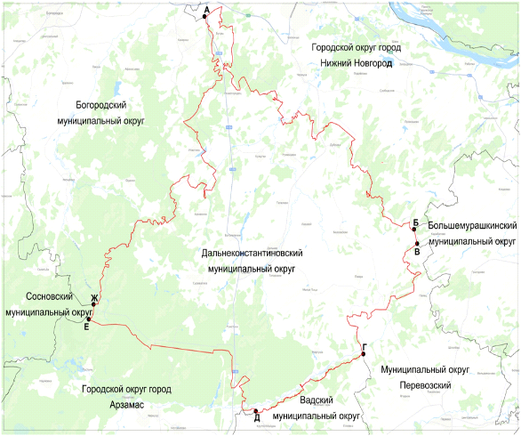 Закон Нижегородской области от 03.04.2026 N 47-З "О внесении изменений в Закон Нижегородской области "О преобразовании муниципальных образований Дальнеконстантиновского муниципального района Нижегородской области". Рис. 1